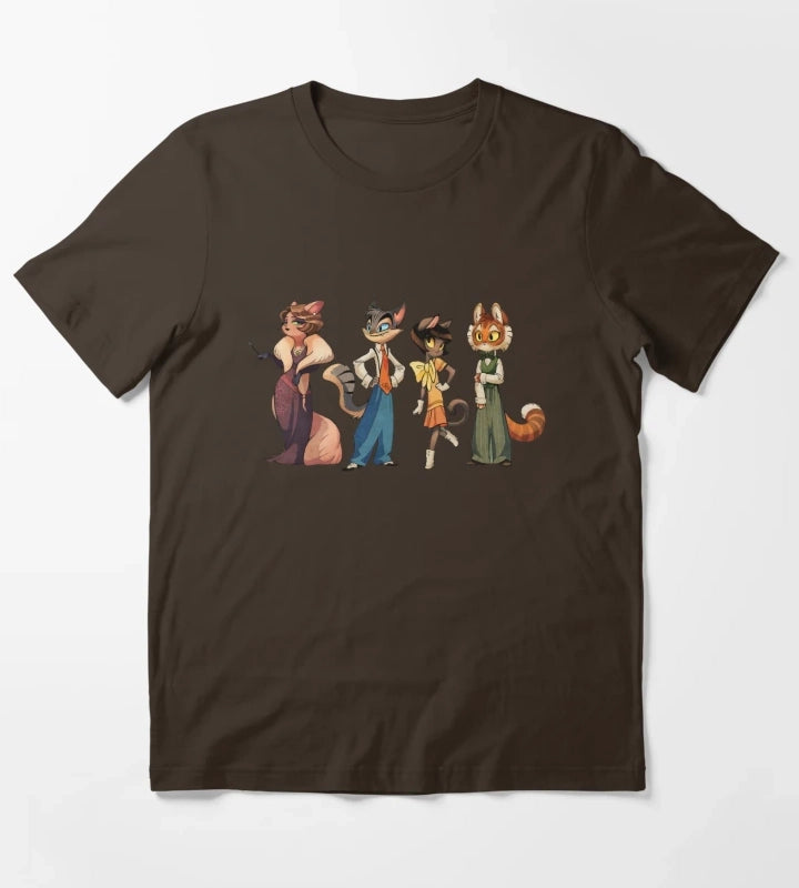 Lackadaisy Cats T-Shirt Brown