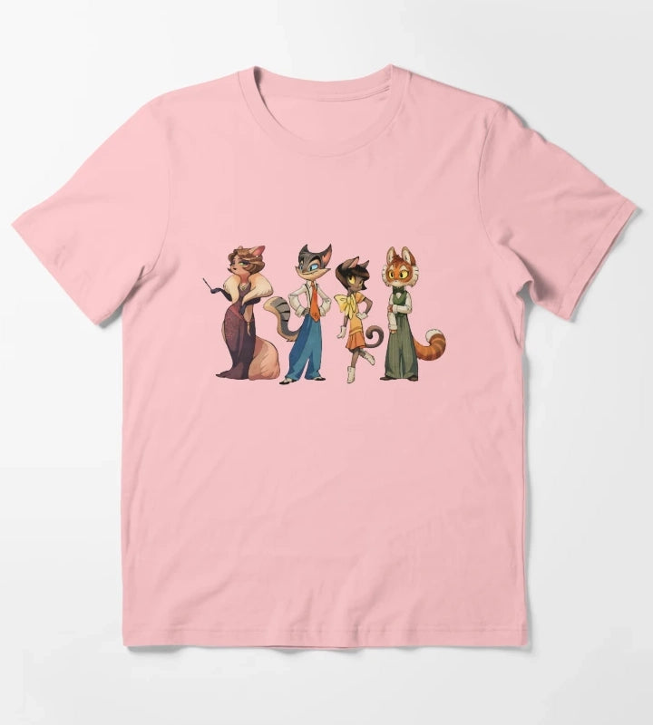 Lackadaisy Cats T-Shirt Dark Grey