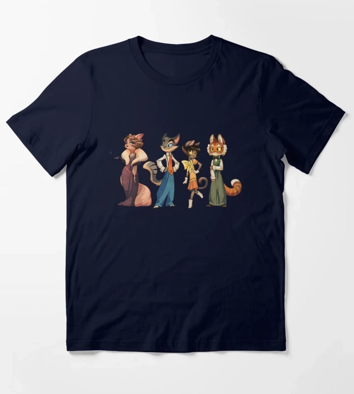 Lackadaisy Cats T-Shirt Navy