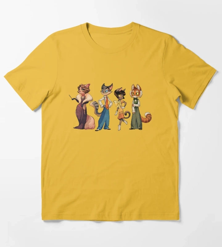 Lackadaisy Cats T-Shirt Yellow