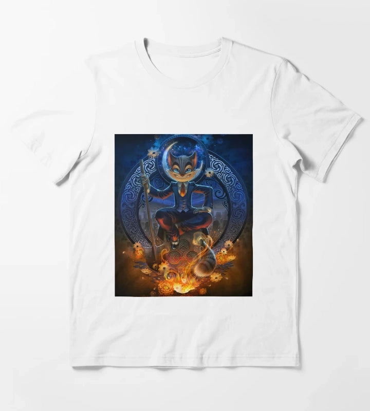 Lackadaisy Cute Cat T-Shirt White