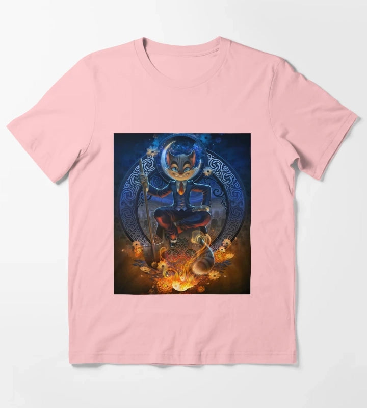 Lackadaisy Cute Cat T-Shirt Dark Grey