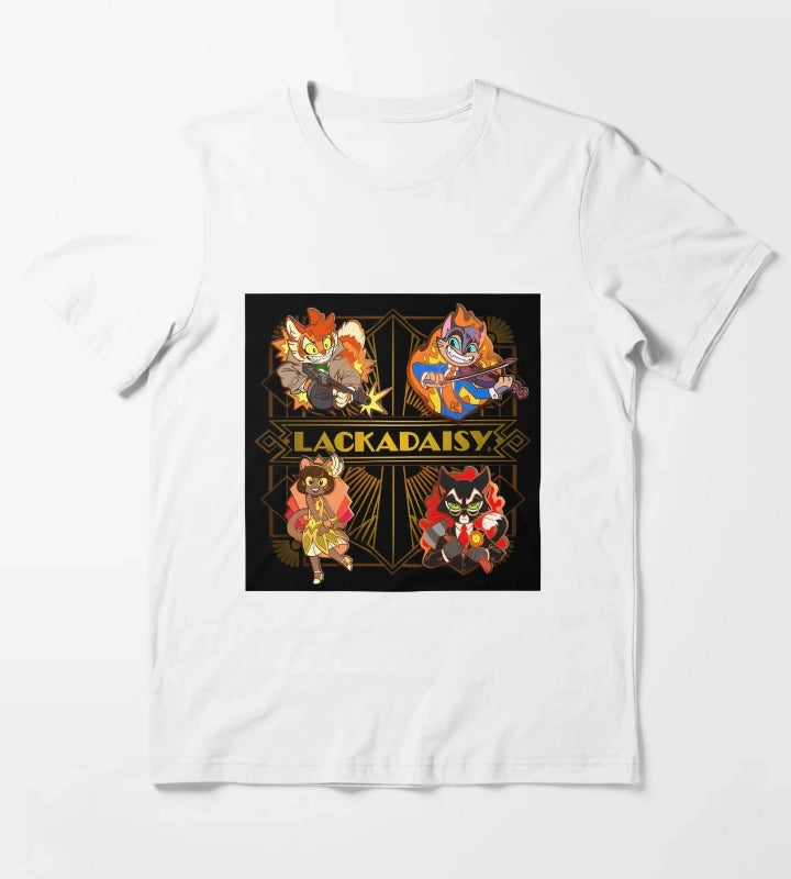 Lackadaisy Set Pin T-Shirt White