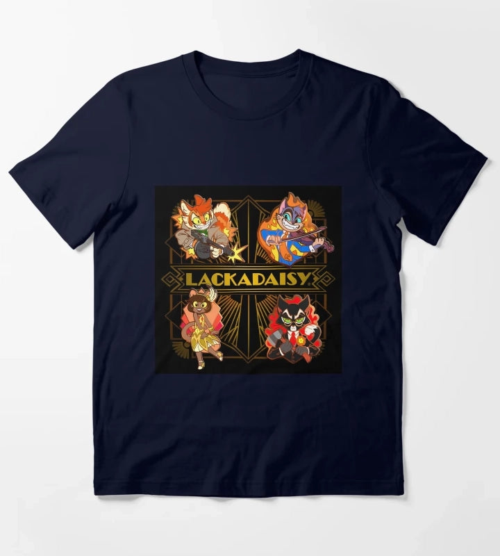 Lackadaisy Set Pin T-Shirt Navy
