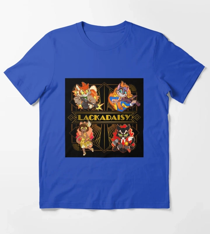 Lackadaisy Set Pin T-Shirt Blue