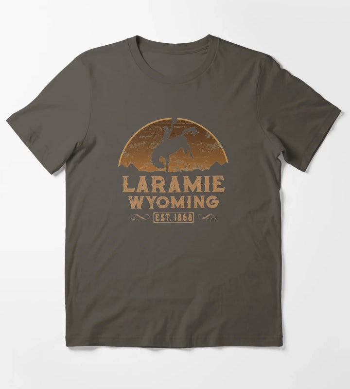 Laramie Wyoming Wild West Gifts T-Shirt Dark Grey