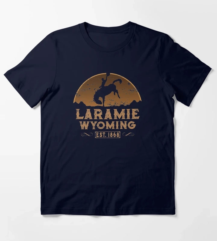 Laramie Wyoming Wild West Gifts T-Shirt Navy