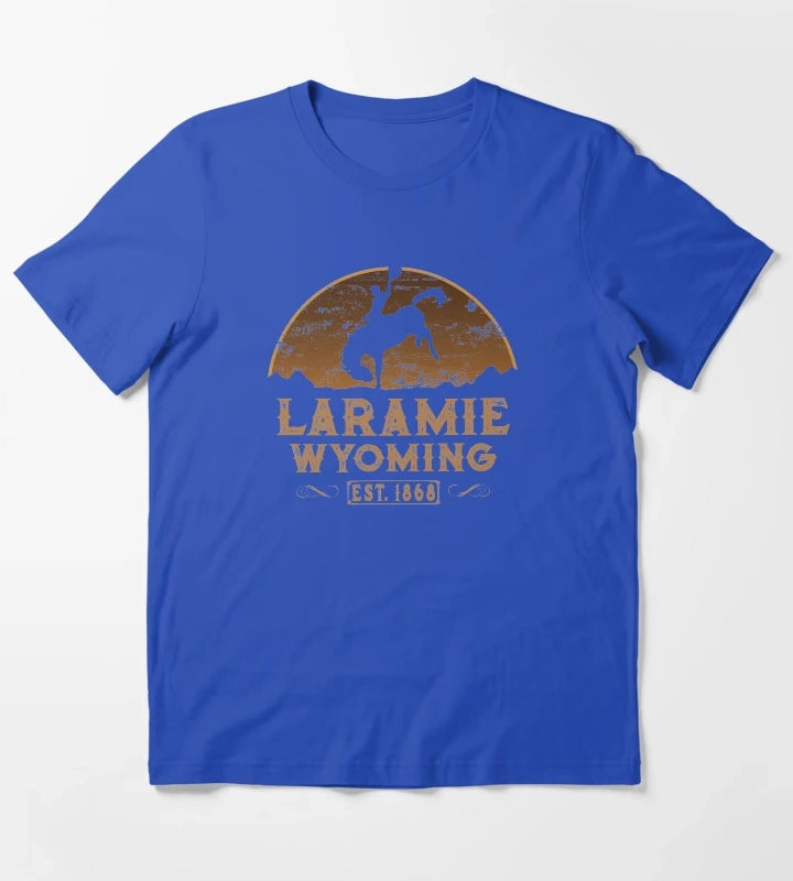 Laramie Wyoming Wild West Gifts T-Shirt Blue