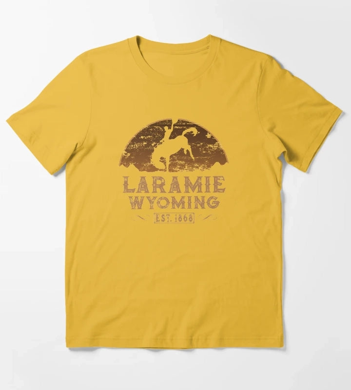 Laramie Wyoming Wild West Gifts T-Shirt Yellow