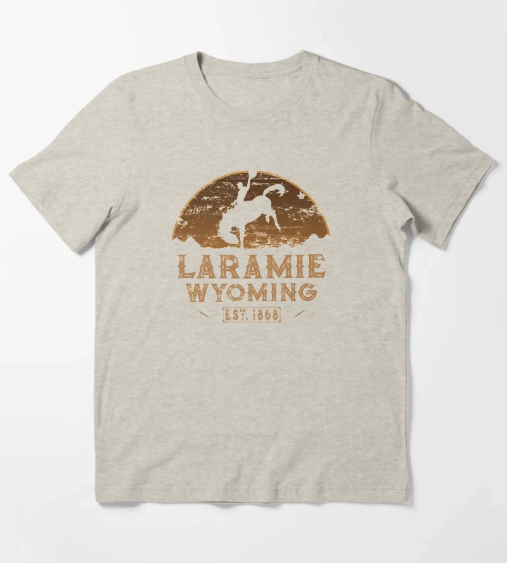 Laramie Wyoming Wild West Gifts T-Shirt Cream