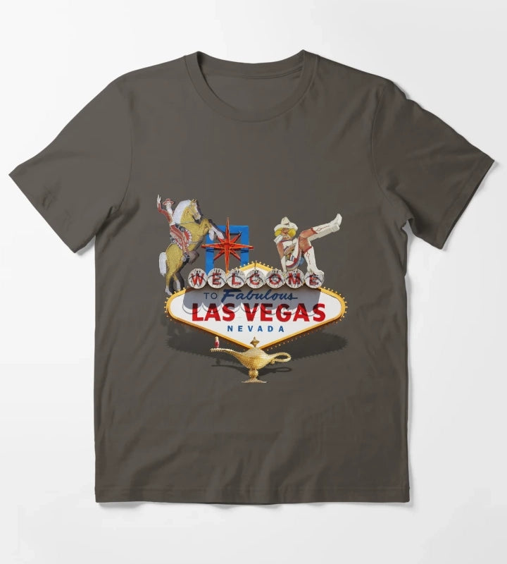 Las Vegas Welcome Sign T-Shirt Dark Grey