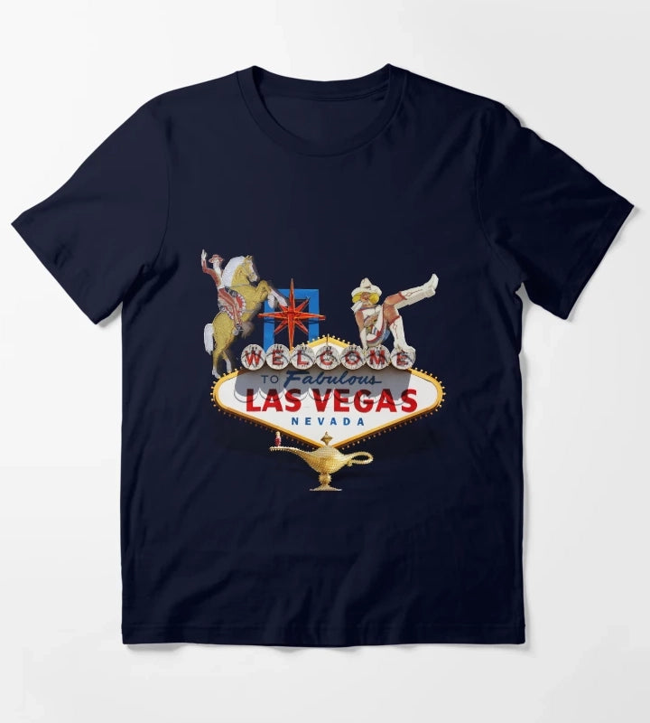Las Vegas Welcome Sign T-Shirt Navy
