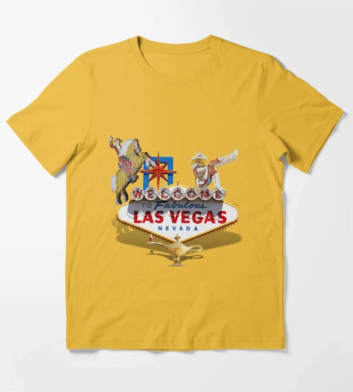 Las Vegas Welcome Sign T-Shirt Yellow