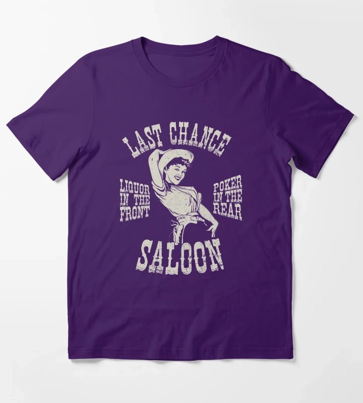 Last chance Saloon T-Shirt Purple