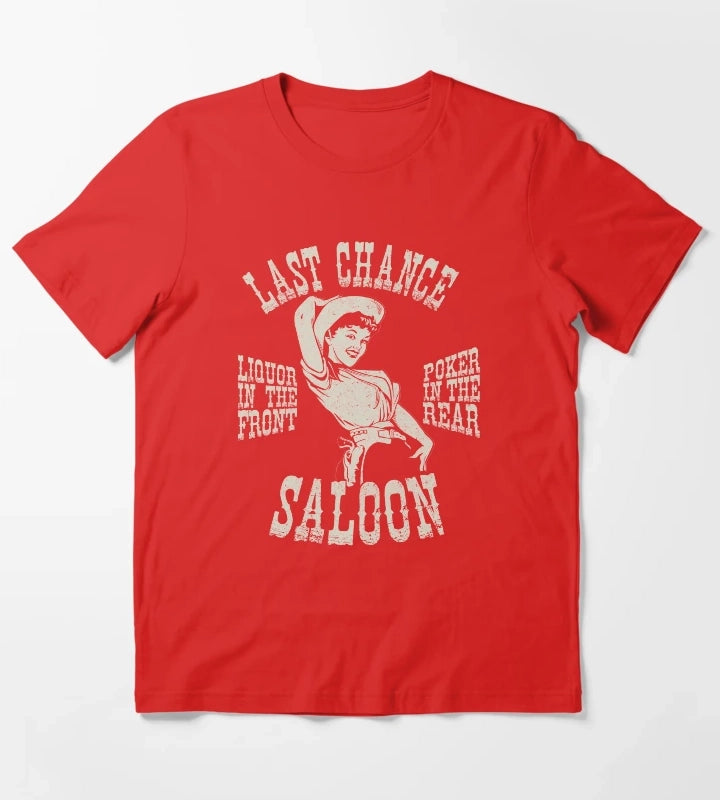 Last chance Saloon T-Shirt Red