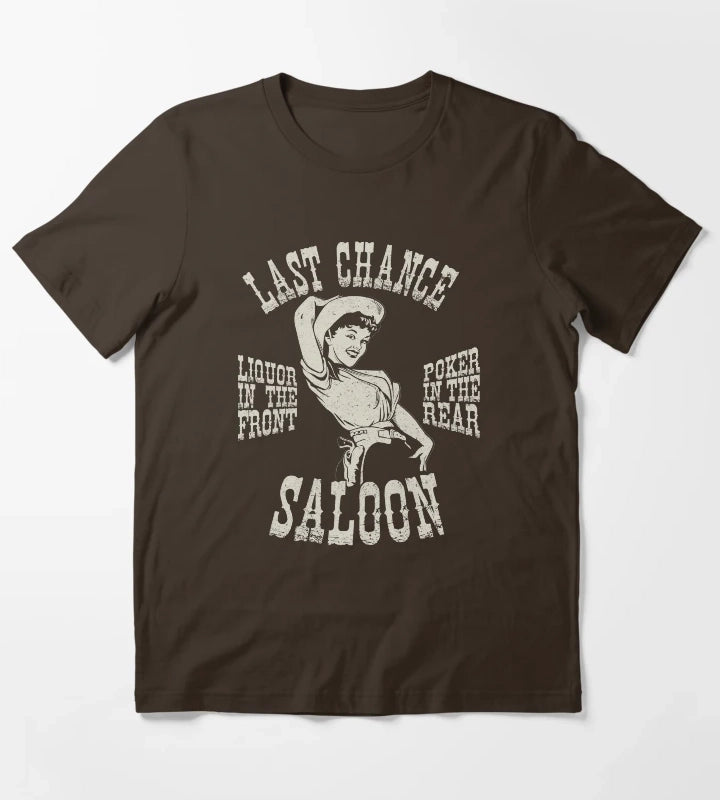 Last chance Saloon T-Shirt Brown