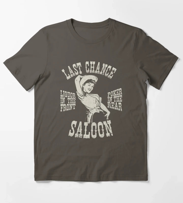 Last chance Saloon T-Shirt Dark Grey