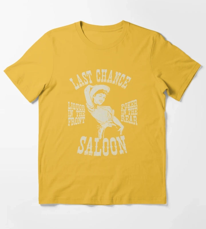 Last chance Saloon T-Shirt Yellow