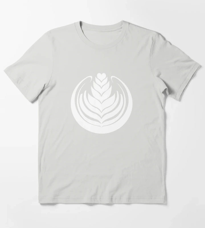 Latte Art Tulip T-Shirt Light Grey
