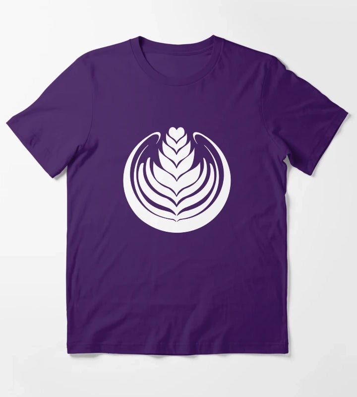 Latte Art Tulip T-Shirt Purple