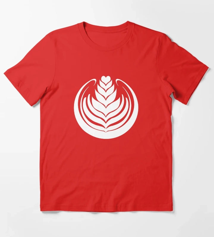 Latte Art Tulip T-Shirt Red