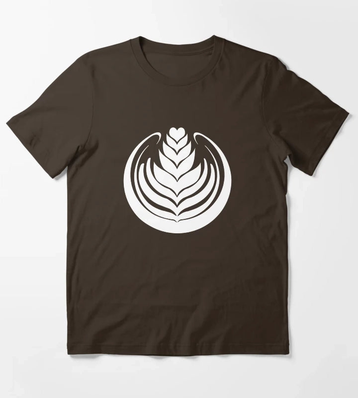 Latte Art Tulip T-Shirt Brown