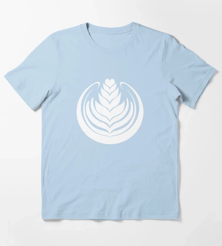 Latte Art Tulip T-Shirt Sky Blue
