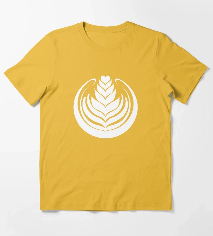 Latte Art Tulip T-Shirt Yellow