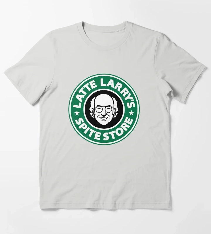 Latte Larrys Spite Store T-Shirt Light Grey