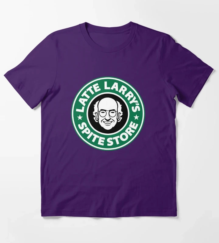 Latte Larrys Spite Store T-Shirt Purple