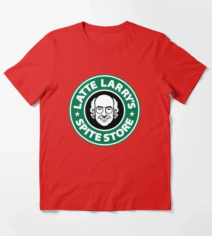 Latte Larrys Spite Store T-Shirt Red
