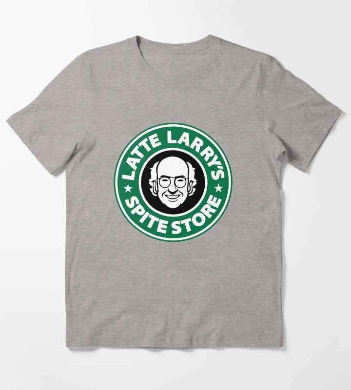 Latte Larrys Spite Store T-Shirt Heather Grey