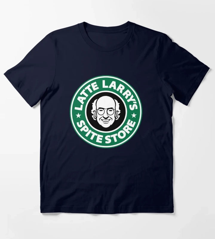 Latte Larrys Spite Store T-Shirt Navy