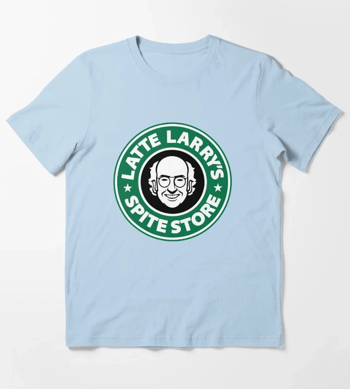 Latte Larrys Spite Store T-Shirt Sky Blue