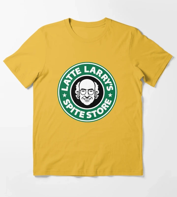 Latte Larrys Spite Store T-Shirt Yellow