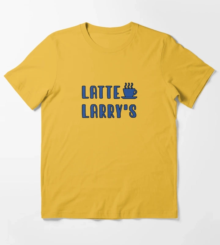 Latte Larrys TShirt T-Shirt Yellow