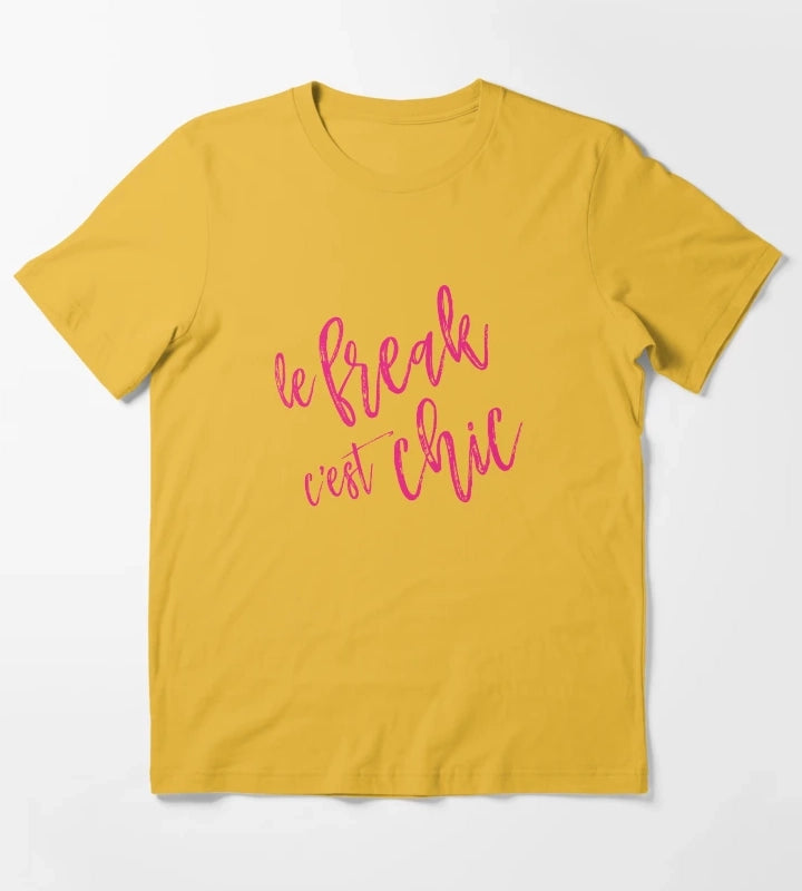 Le Freak Cest Chic T-Shirt Yellow