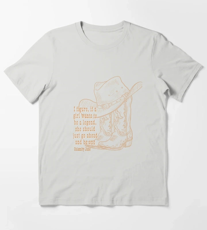 Legend Cowgirl T-Shirt Light Grey