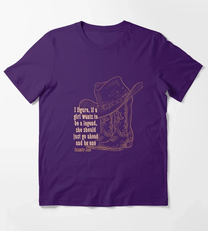 Legend Cowgirl T-Shirt Purple