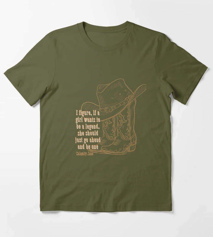 Legend Cowgirl T-Shirt Olive Green