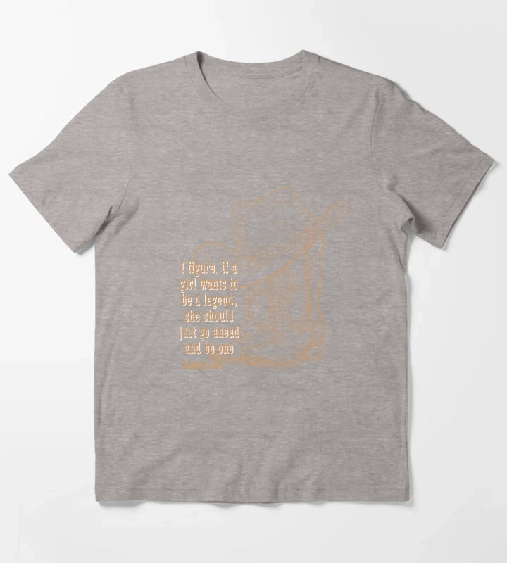 Legend Cowgirl T-Shirt Heather Grey