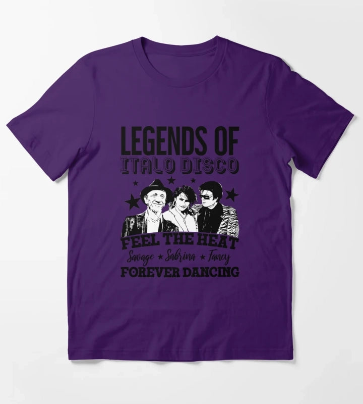 Legends of Italo DiscoUnited in Rhythm T-Shirt Purple