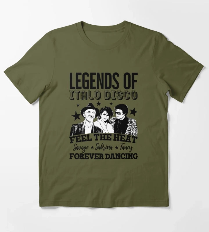 Legends of Italo DiscoUnited in Rhythm T-Shirt Olive Green