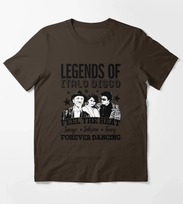 Legends of Italo DiscoUnited in Rhythm T-Shirt Brown