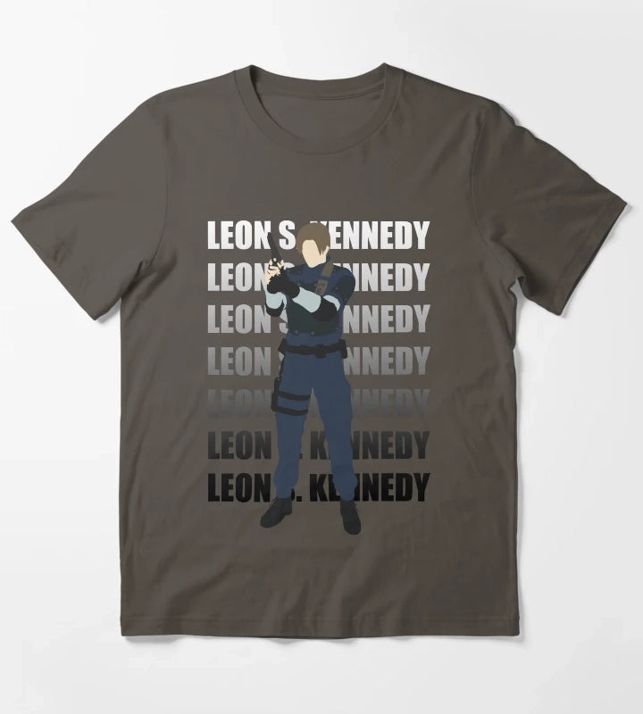 Leon Kennedy Residen Evil 2 T-Shirt Dark Grey