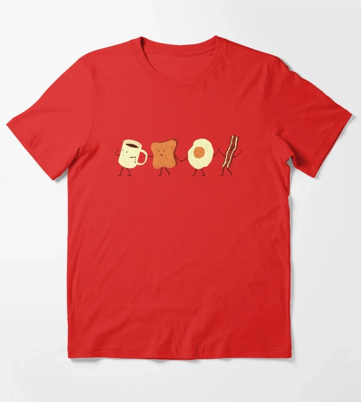 Lets All Go And Have Breakfast T-Shirt Red