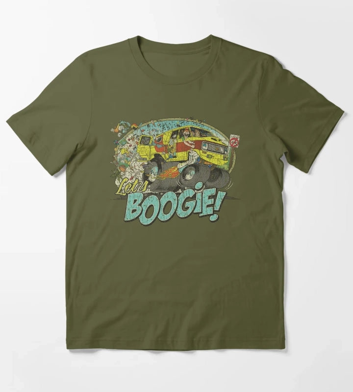 Lets Boogie 1970 T-Shirt Olive Green