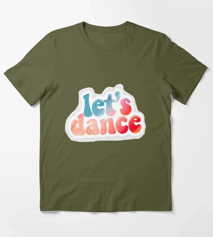 Lets Dance bold T-Shirt Olive Green