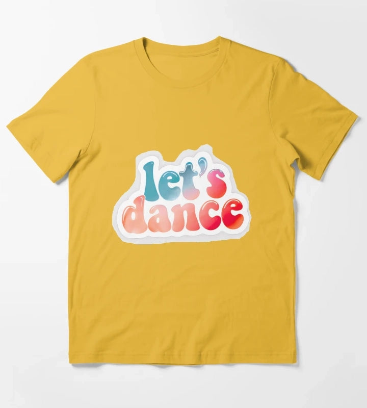 Lets Dance bold T-Shirt Yellow