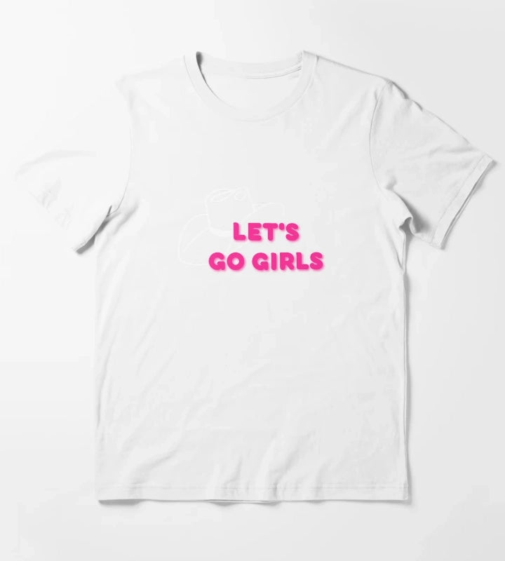Lets Go Girls Black T-Shirt White